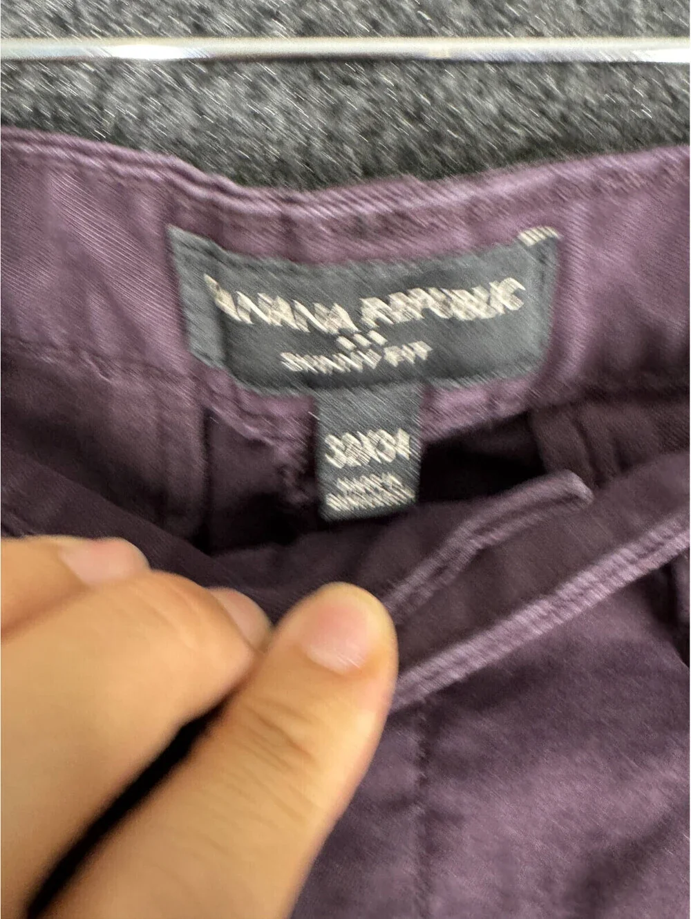 Banana Republic Jeans Men 32*34 Purple Denim Dark Wash Skinny Mid Rise Stretch